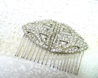 Collier Long Vintage Style Années 20 Gatsby - Argenté à Facettes - Neuf Sans Emballage
