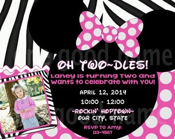 Minnie Mouse Birthday Invitation