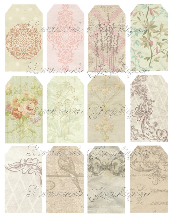 shabby chic vintage elegance 27 gift tags or label printables shabby chic vintage elegance 27 gift tags or label printables
