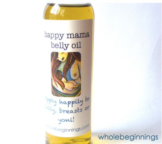 Happy Mama Belly Oil Belly Oil pregnancy gift by WholeBeginnings