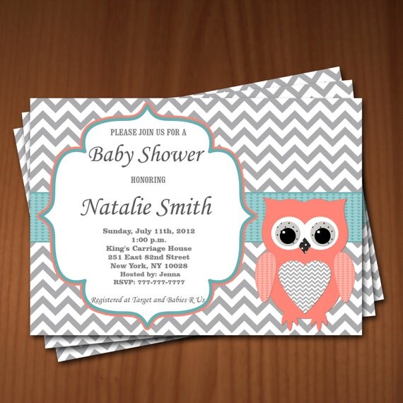 Owl Baby Shower Invitations 10