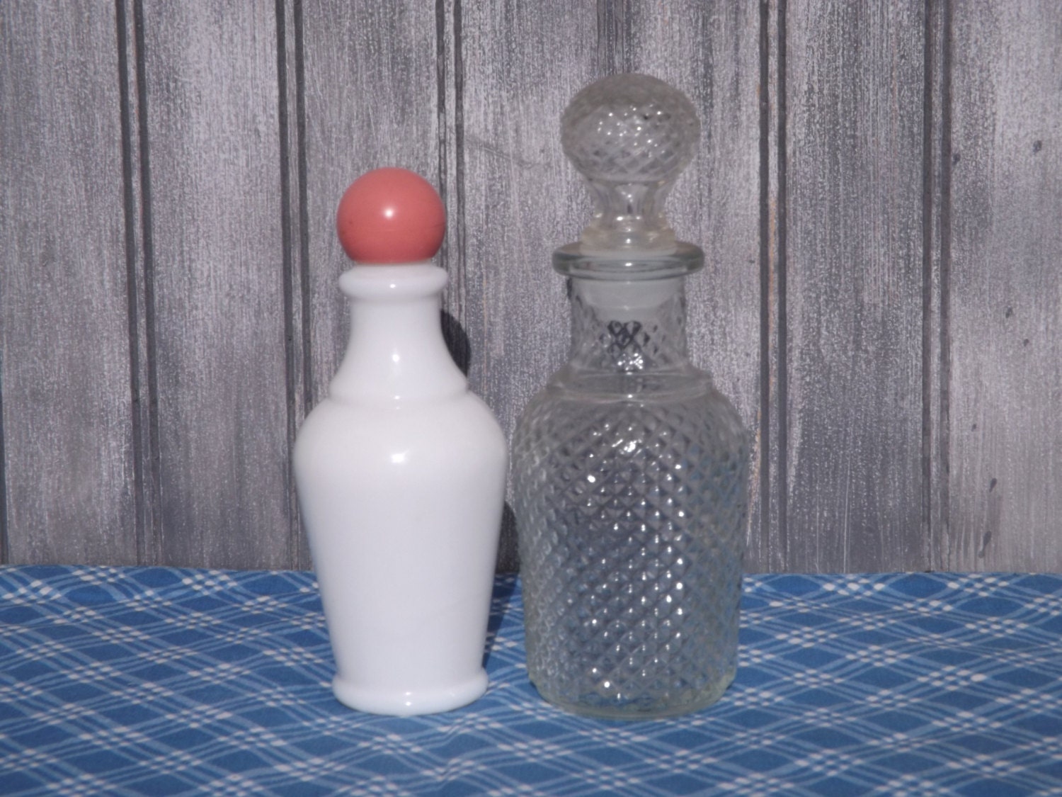 Vintage Avon Collectible Bottles/Milk Glass/Cut Glass