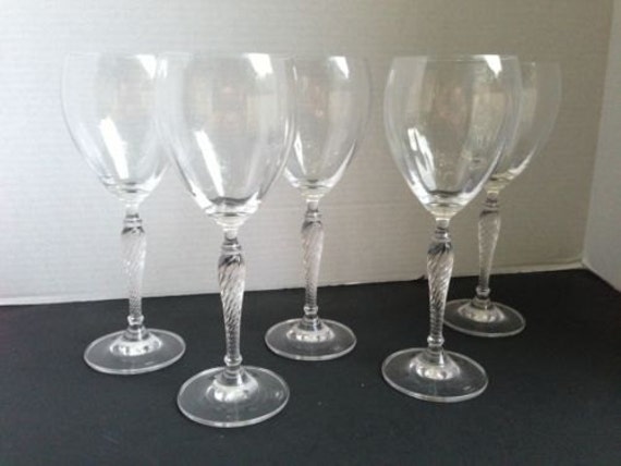 Royal Doulton Stemware Crystal Wine Glasses Set Of 5 8771