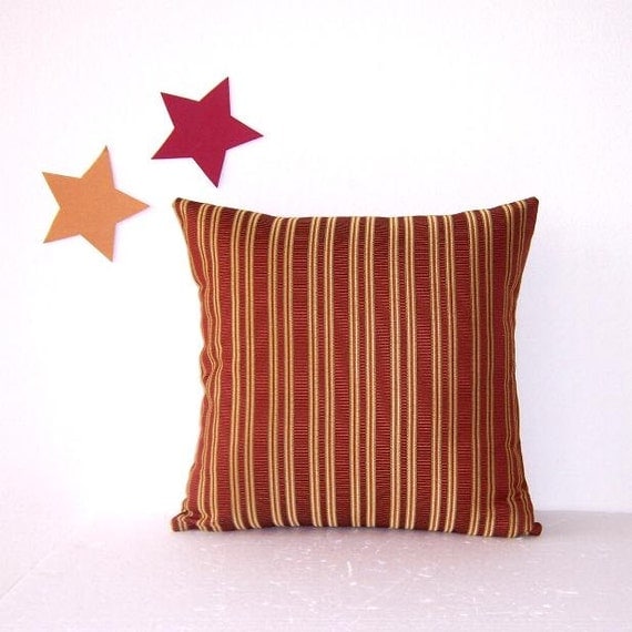 Rust Gold Cinnamon Pillow Cover Decorative 18 Accent