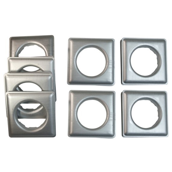 Fast Set 12 Square Metal Grommets Matte Nickel 22GES12T8