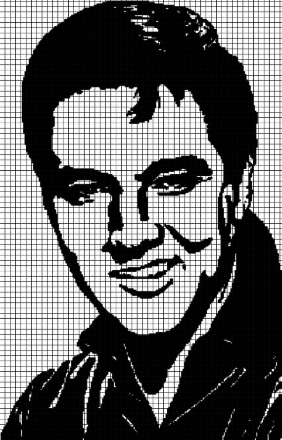 Elvis Presley Crochet Graphghan Pattern by YarnLoveAffair on Etsy