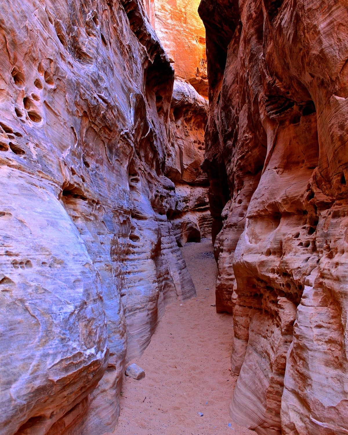 Slot canyon valley of fire