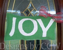 Popular items for joy door hanger on Etsy