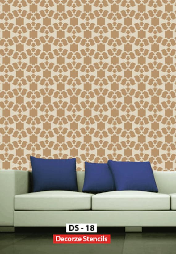 Large scale stencil for wallReusable DIY home wall decor