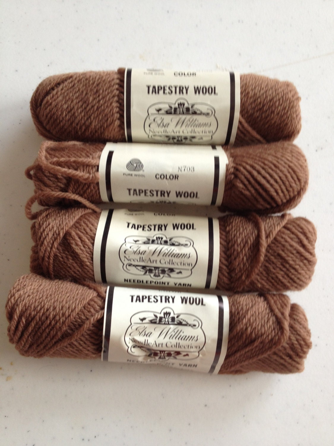 Elsa Williams Needlepoint Tapestry Yarn N703 Brown