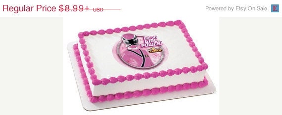 SUMMER SALE POWER Rangers-Girl Power Edible Image Cake Topper Il_570xn