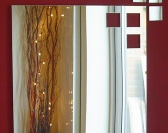 Squares out of Square Shaped Mirror - 4 Sizes Available