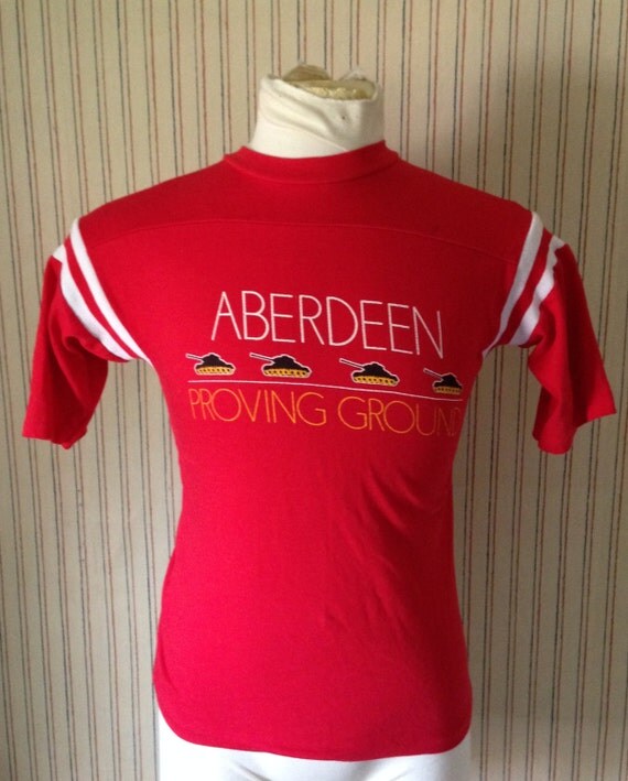 Vintage Aberdeen Proving Ground 1980's SOFT Artex tshirt