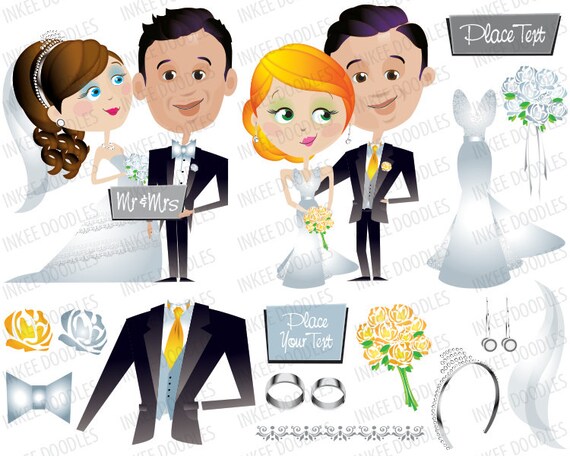 clipart sur le mariage