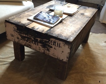 coffee table crate unique each different ta ble desired specific finish paint