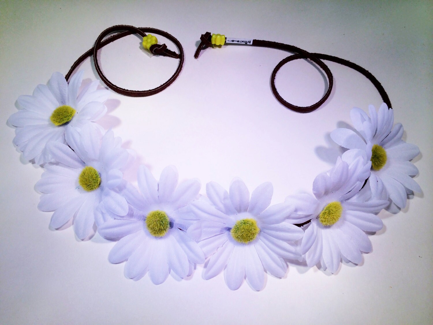 White Daisy Flower Headband Flower Crown Flower Halo