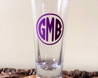 Shot Glass with Monogram