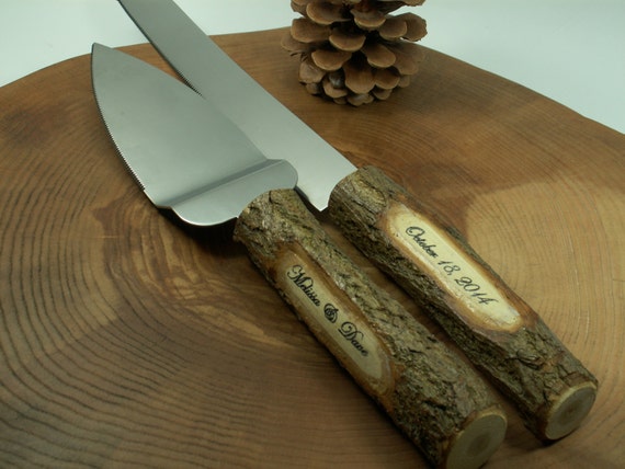  Rustic  Old cake  knifecake serving  set  rustic  by 