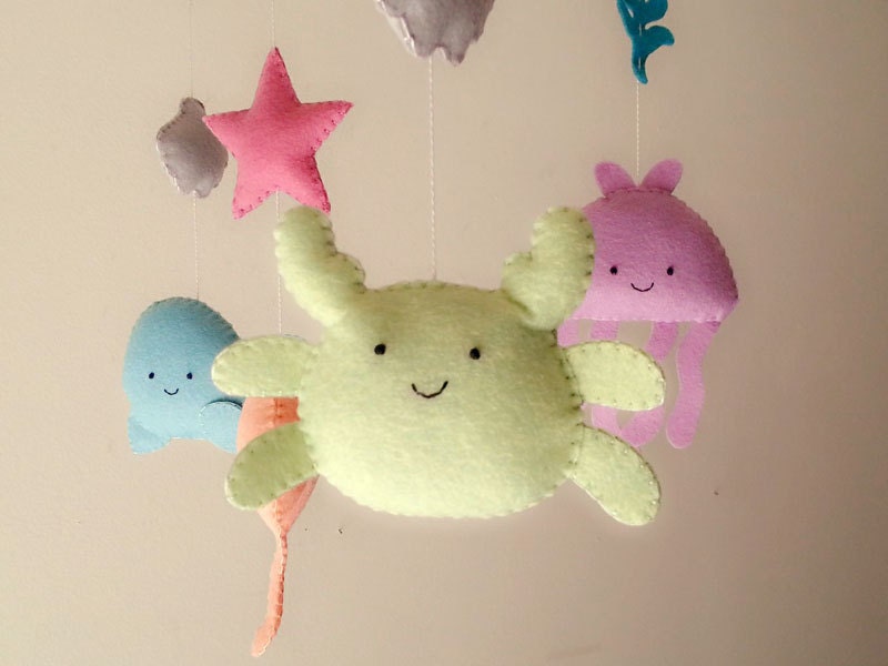Baby crib mobile sea animal mobile ocean mobile Under