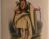 Robert Ronald McIan Lithograph 1845-1857 MacArthur from "The Clans of the Scottish Highlands"