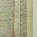15 x 23" Large 1871 Mitchell Map Arkansas AR Mississippi MI Louisiana LA Pl #39