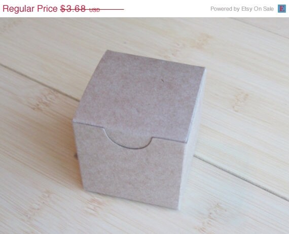 10% off - 10 - Small 2 x 2 x 2 Kraft boxes - Perfect for party favors, candy buffets, weddings and so much more Il_570xn