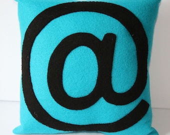 The "at"or @ sign Mini Felt Cushion