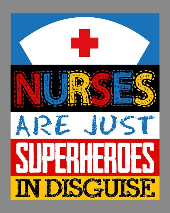 nurse gift nurses are superheroes nurse by littlelifedesigns