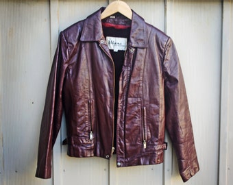 Burgundy Leather Jacket, Wilson's Leather Jacket, Motorcycle Jacket ...