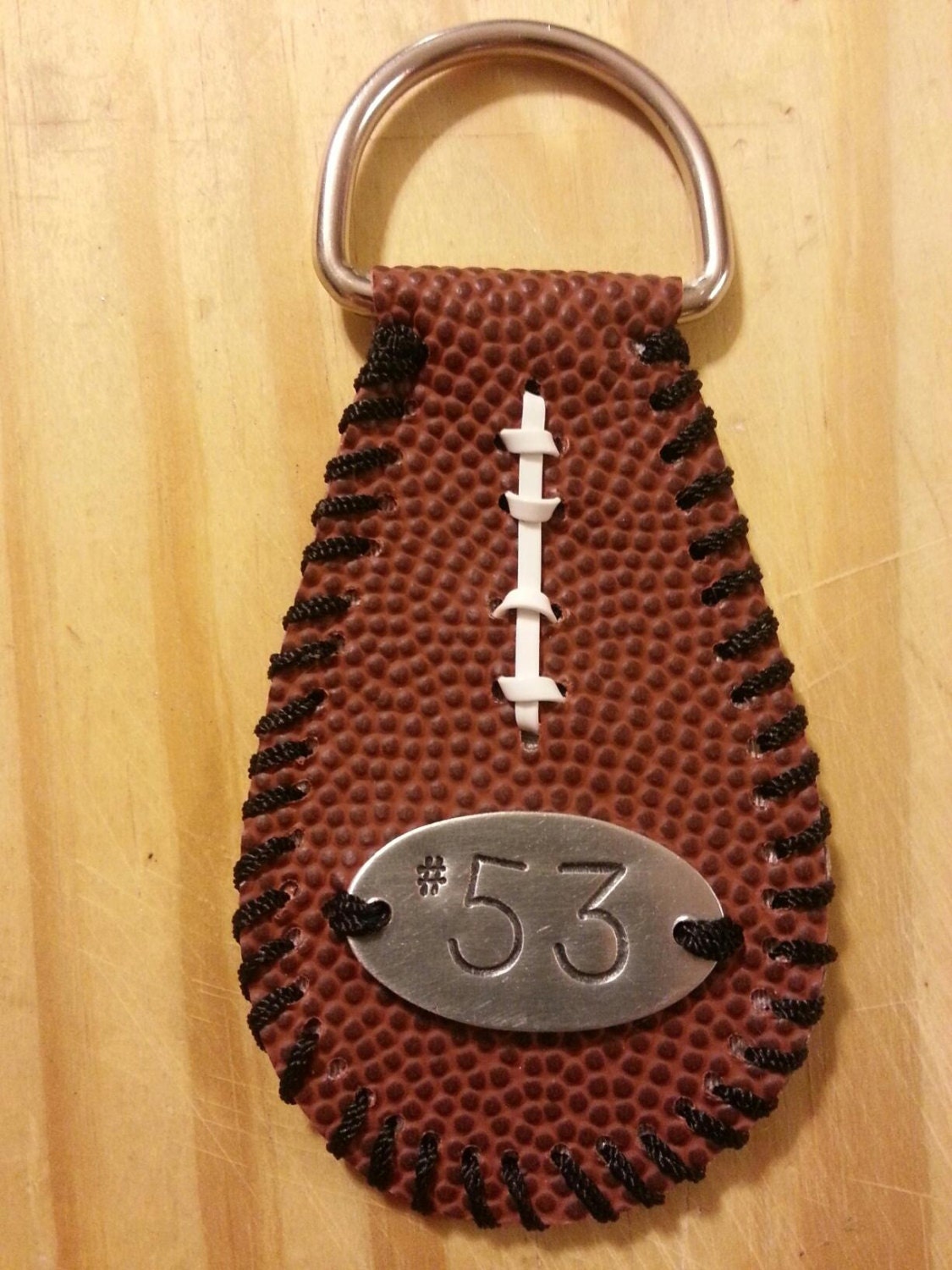 Personalized Football Keychain