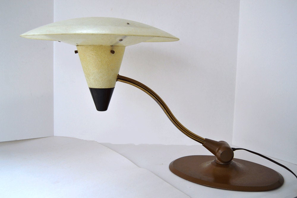 Vintage Mid Century 1960s UFO Desk Lamp