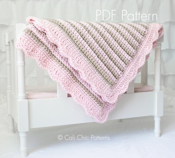 Crochet Baby Blanket PATTERN 24 Sweet Dreams Baby Blanket