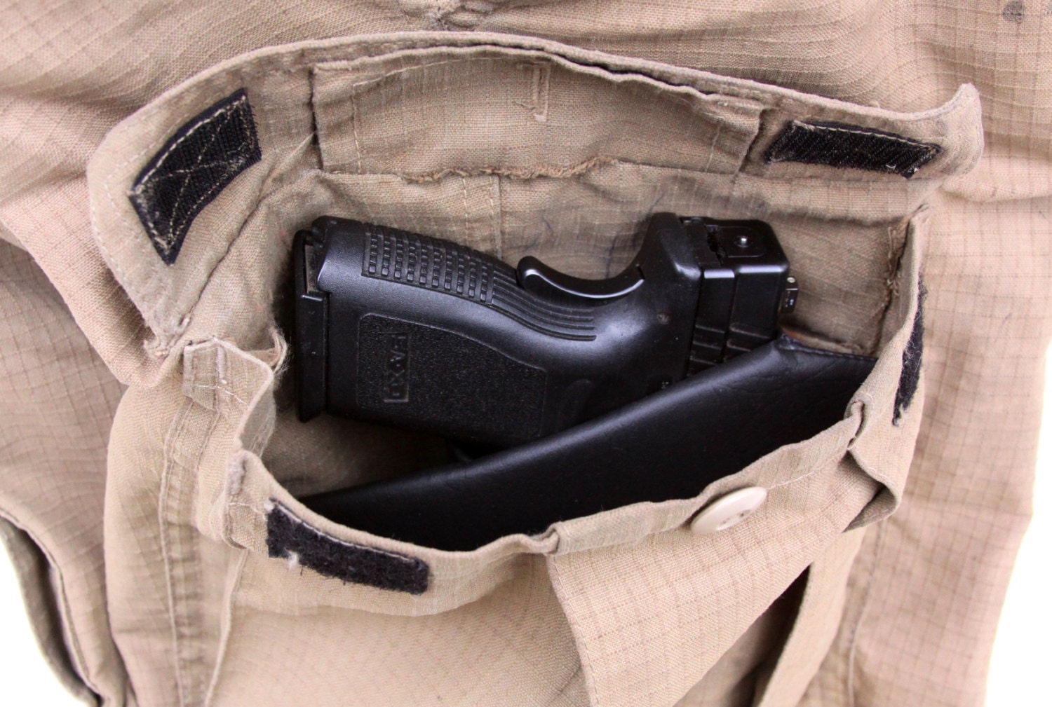 Cargo Pocket Holster right Side Large Auto CCW pistol XD