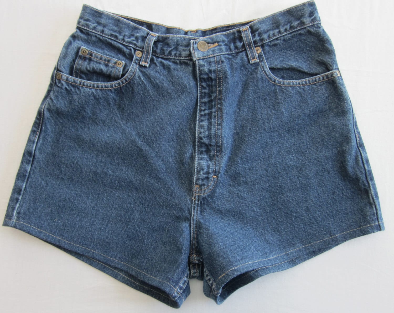 Rockabilly Pin-Up Girlextra high-waisted hemmed Denim Shorts