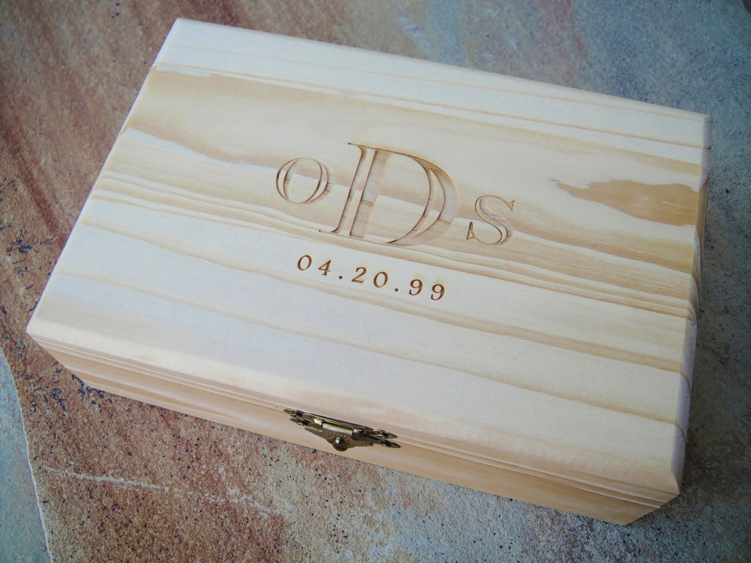 Personalized Wood Box Engraved Box Custom Wedding by EngraveMeThis