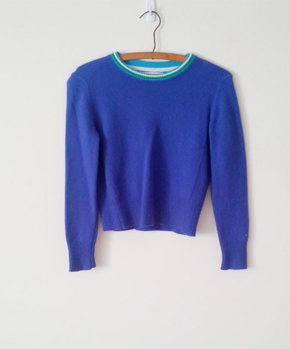 Vintage Tommy Hilfiger Blue Sweater by LeRedux on Etsy