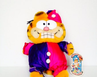 clown garfield plush