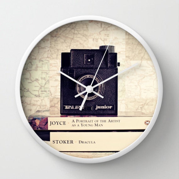 Items similar to Wall clock book lover book art office decor dorm decor