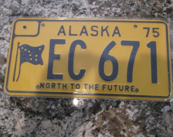 1975 Alaska License plate