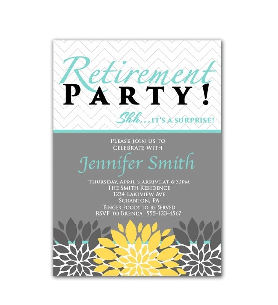 Free Surprise Retirement Party Invitations 9