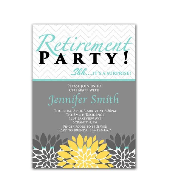 Template For Retirement Party Invitation 4