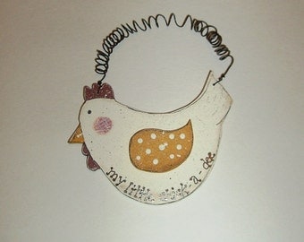 My Little Chick-a-Dee Rustic Primitive Country Wall Hanging