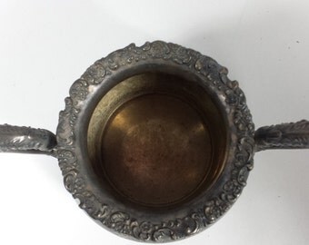 Vintage 1898 Van Berch Silver Plate Sugar Bowl # 468