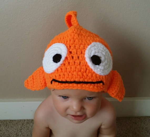 Nemo Baby Hat - Nemo Fish Crochet infant hat. - il_570xN.592462563_m02h