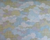 Flannel, Cotton Flannel Fabric, Quilt Flannel, Baby Fabric,Clouds,Wee Ones by Tim and Beck for Moda, By the Yard
