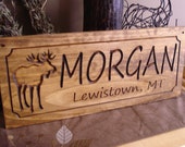 Personalized wooden carved signs for all by BenchmarkSignsGifts