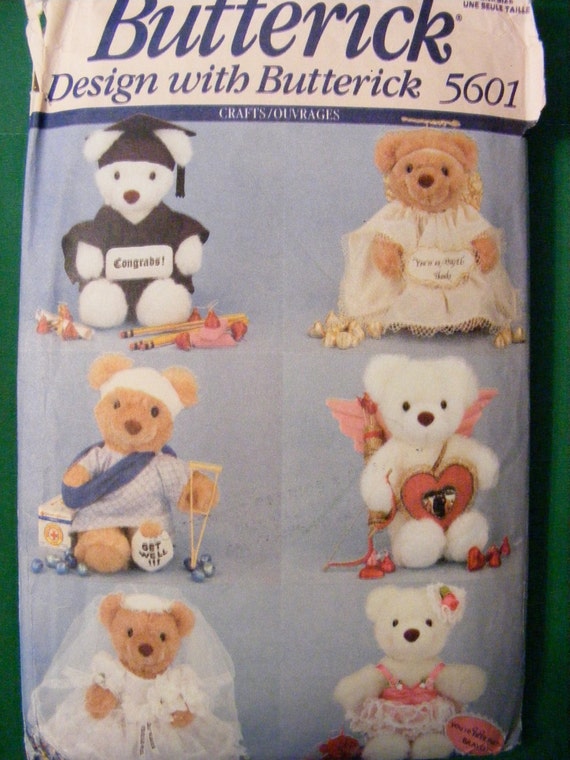 butterick teddy bear pattern