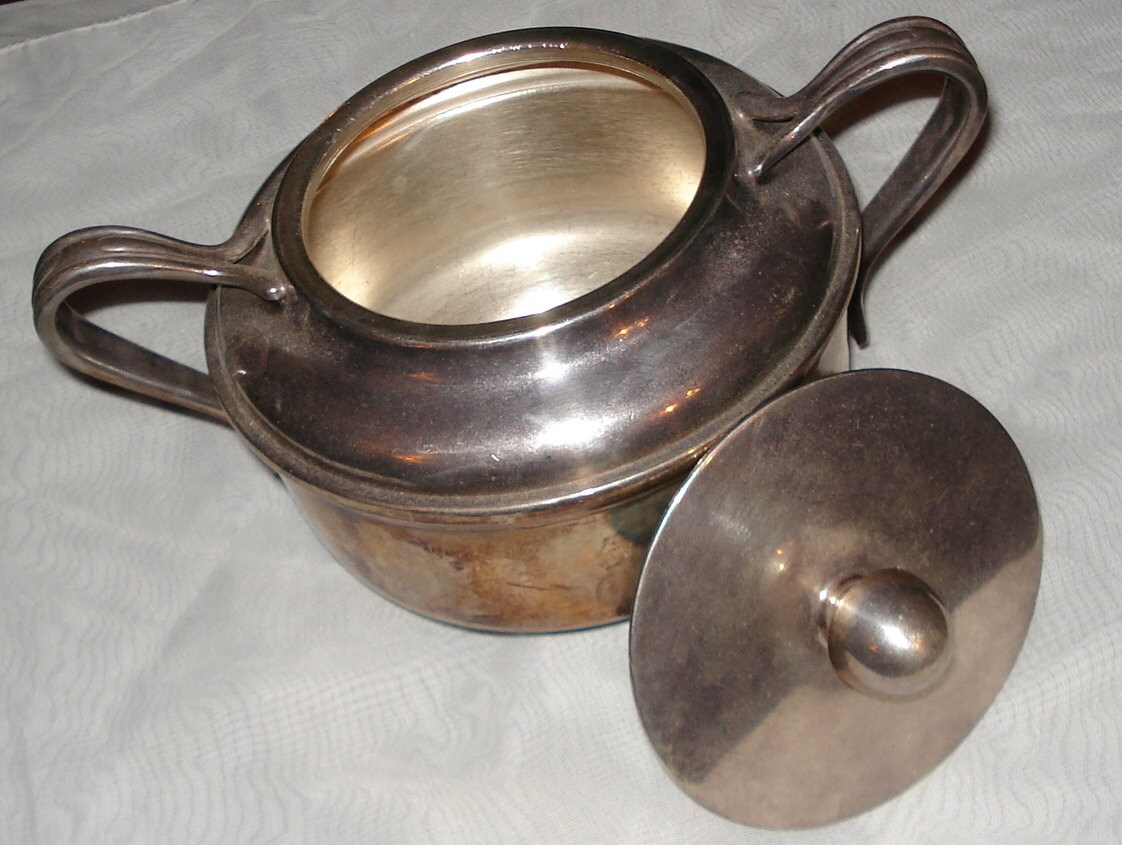 U.S.N. Reed & Barton Silver Soldered Sugar Bowl