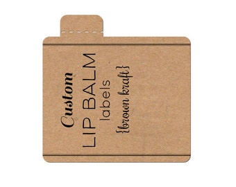 lip balm at containers home brown kraft, labels adhesi (self variety labels) ve Custom Lip Balm