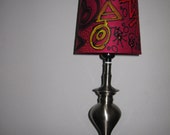 Hand-painted lamp shade